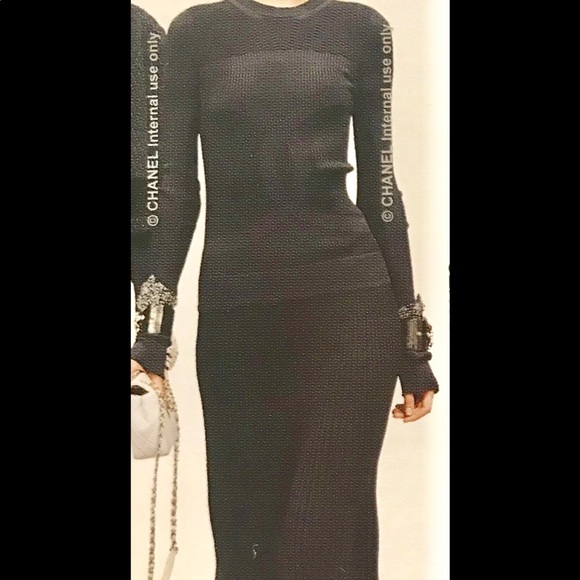 CHANEL silk runway dress F/W2019-20 Pre-Collection - Picture 2 of 4